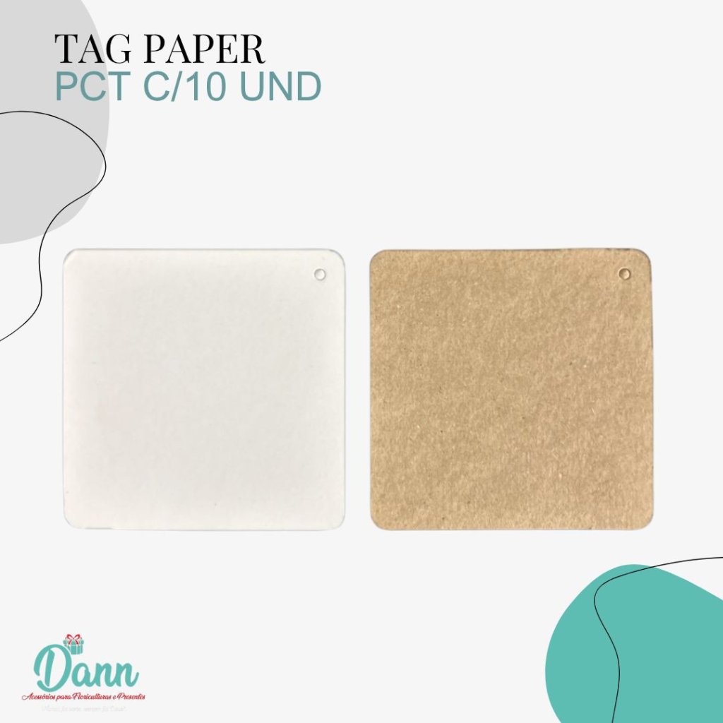 TAG PAPER QUADRADO C/10 REF 2537
