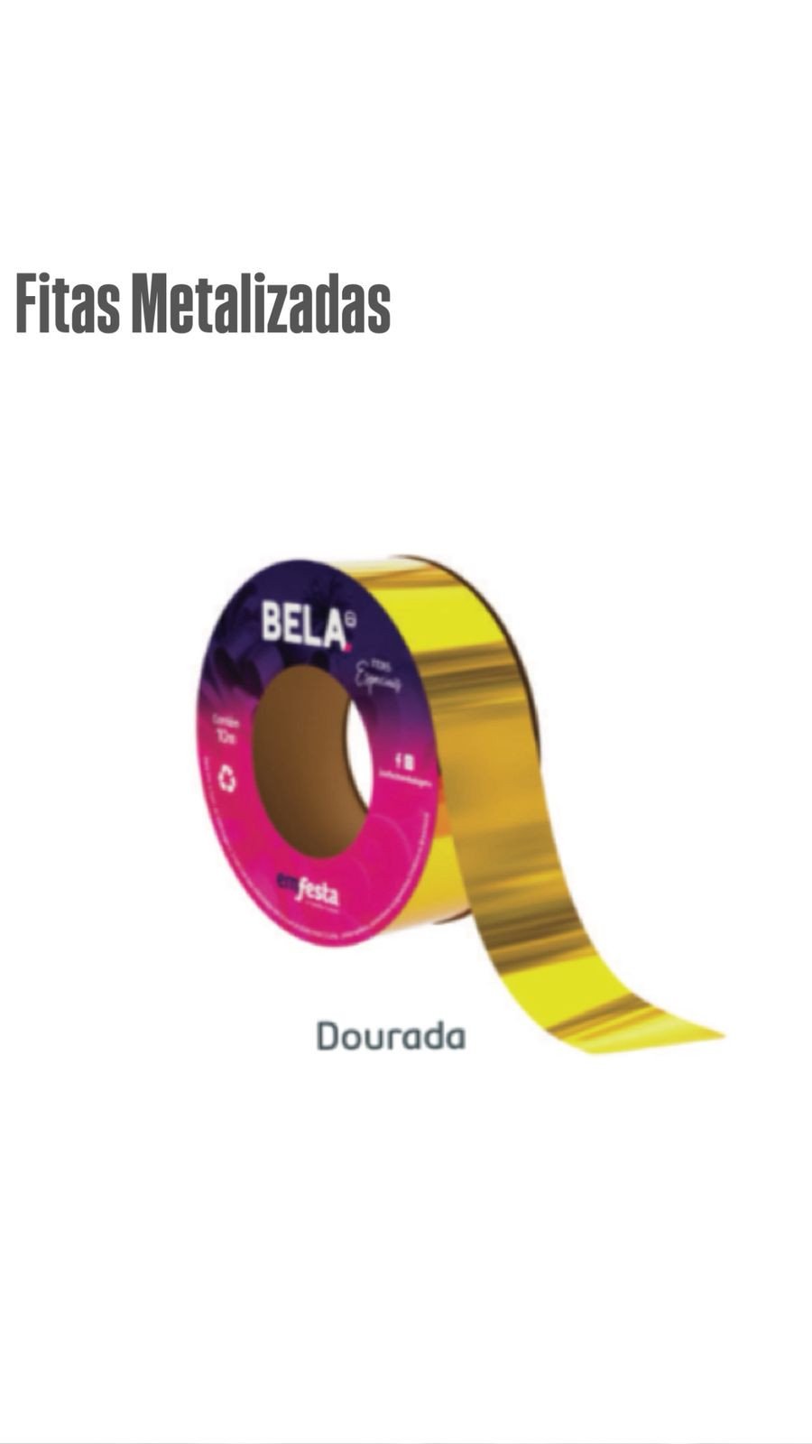 ROLO FITA TEXTURA 30MMX10MTS DOURADO REF 3381