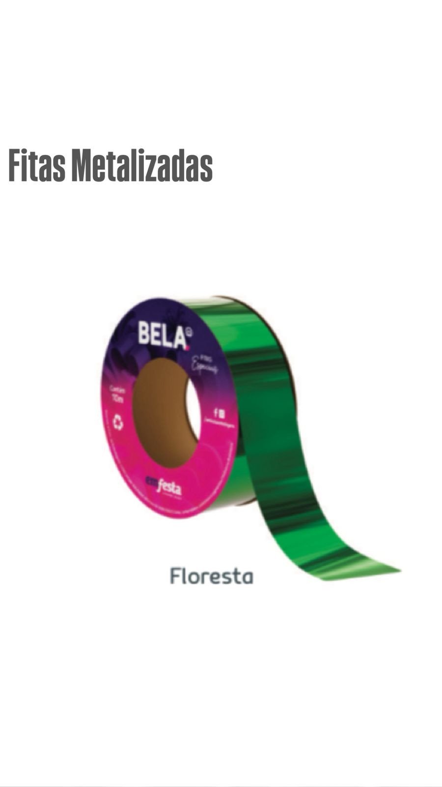 ROLO FITA TEXTURA 30MMX10MTS FLORESTA REF 3382
