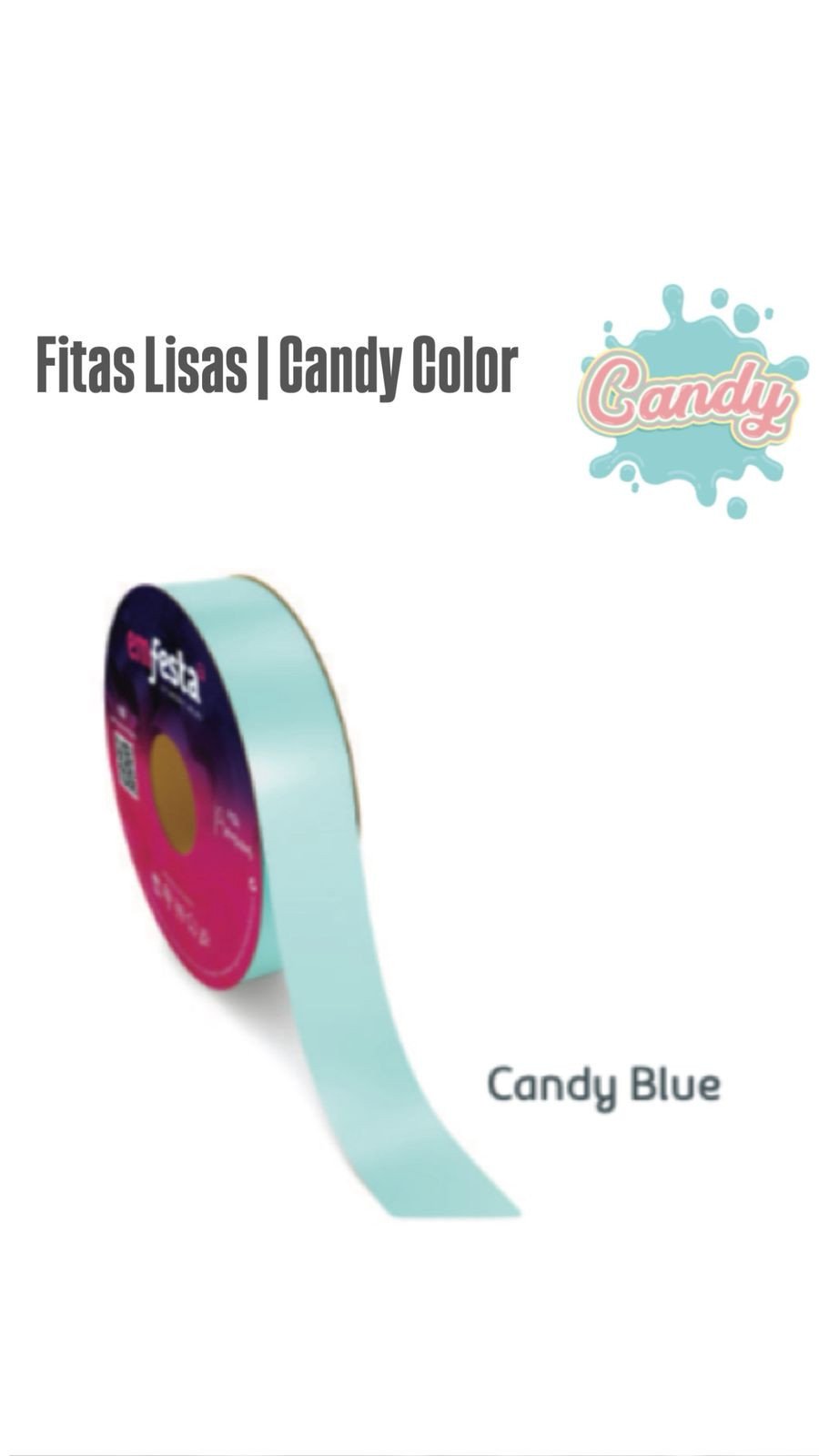 FITA LISA 30MM X 100MTS CANDY BLUE REF 3399