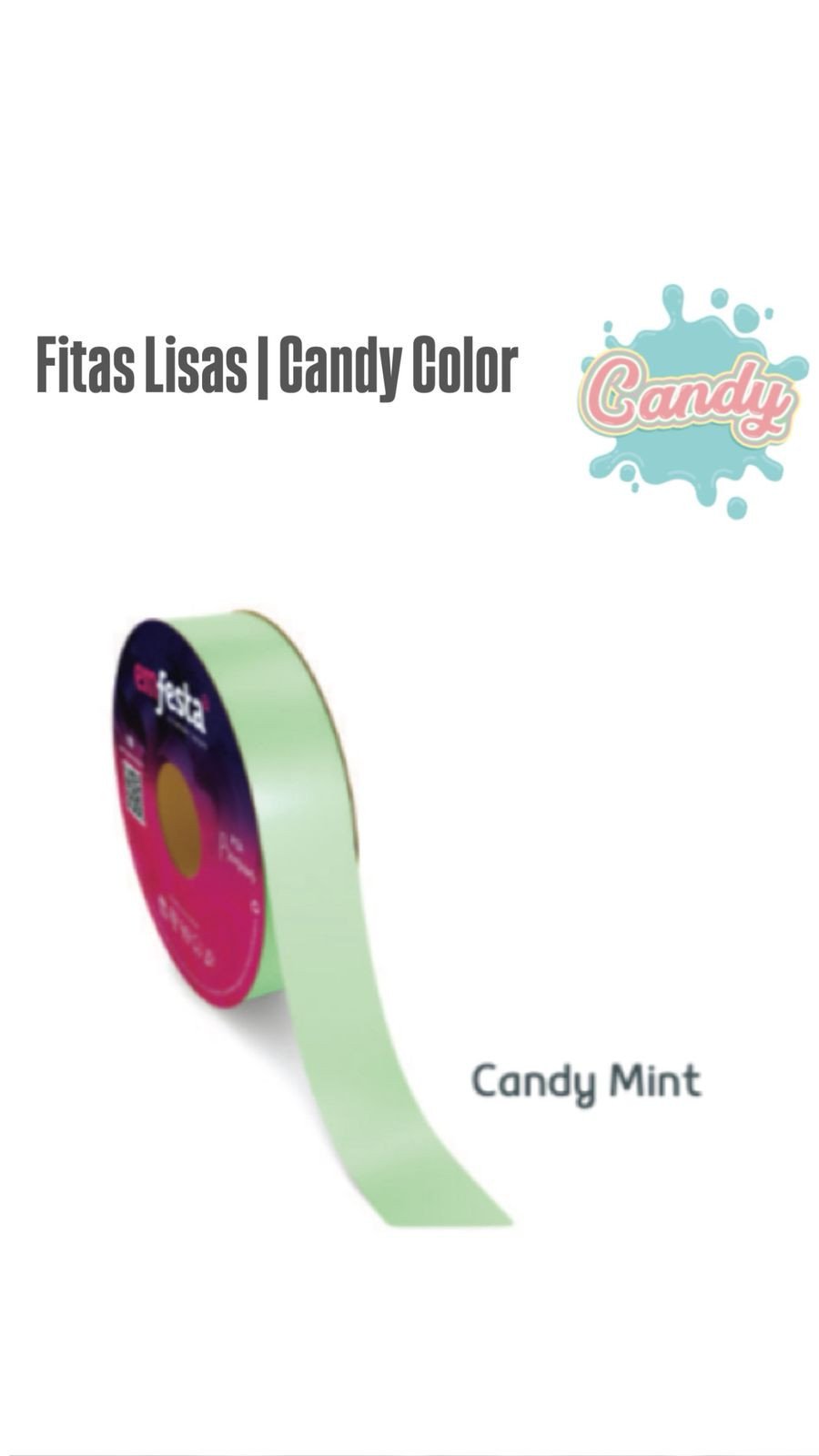 FITA LISA 30MM X 100MTS CANDY MINT REF 3403
