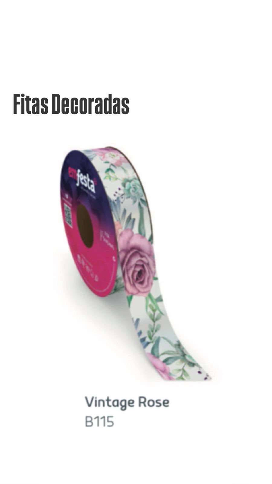 FITA DEC 30MMX100MTS B115 VINTAGE ROSE REF 3406