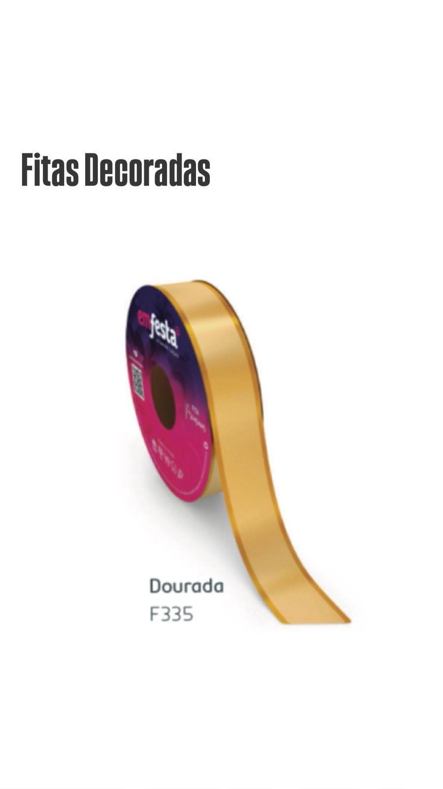 FITA DEC 30MMX100MTS F335 DOURADO REF 3420