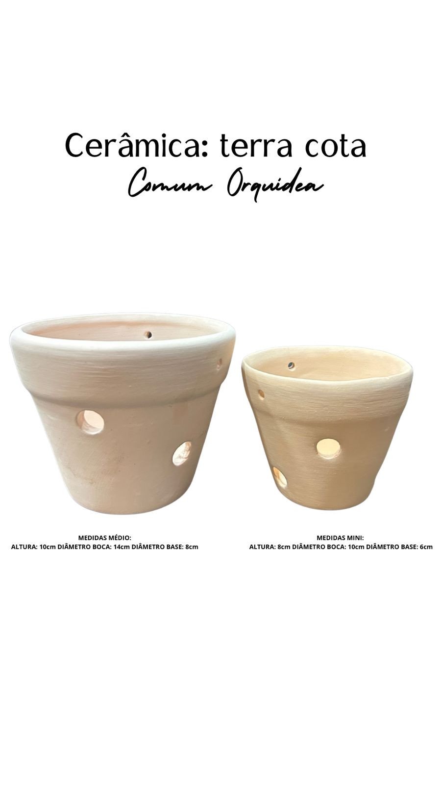 CACHEPO COMUM ORQUIDEA TERRACOTA