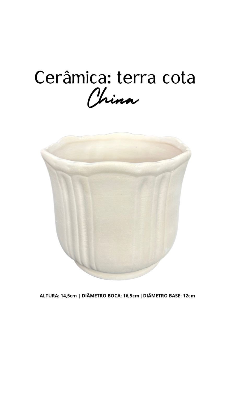 VASO CERAMICA ORQUIDEA CHINA TERRACOTA REF 3441 