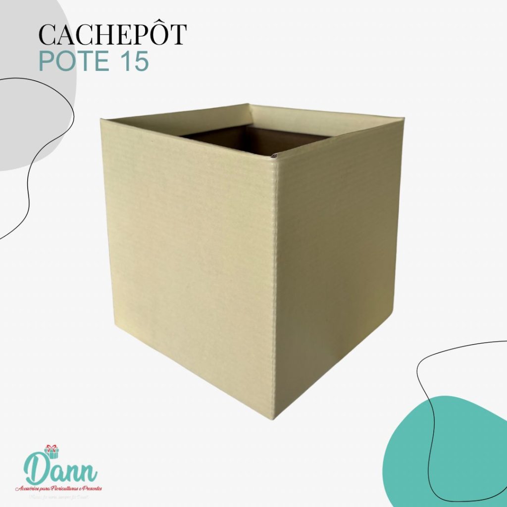 CACHEPO PAPER POTE 15 QUADRADO YELLOW PASTEL C/10  REF 3305