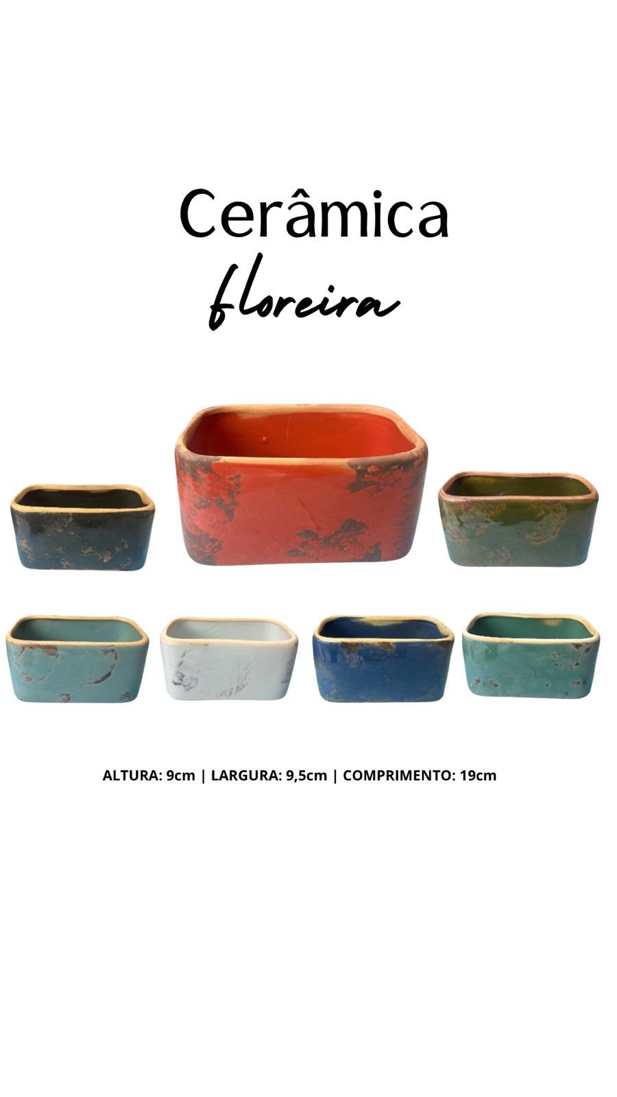 CERAMICA FLOREIRA 19CM REF 3256