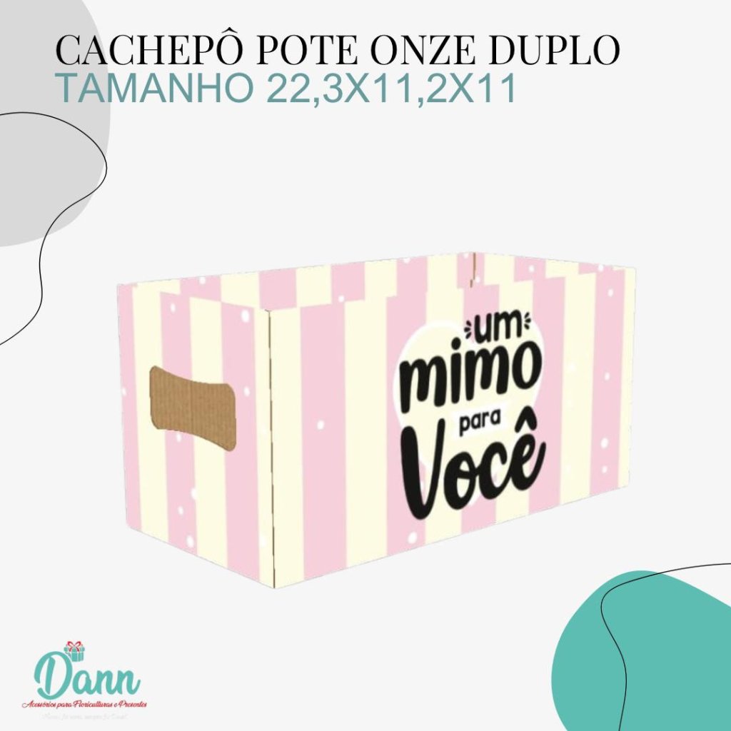 CACHEPO PAPER DUPLO POTE 11 C/1 UNIDADE SARAH REF 3322