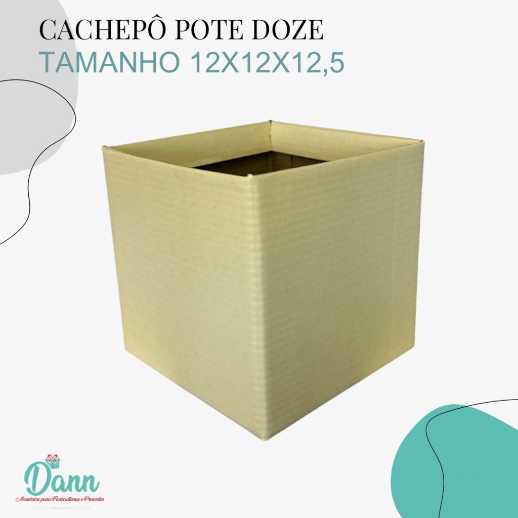 CACHEPO PAPER POTE 12 QUAD YELLOW PASTEL C/10 REF 3290