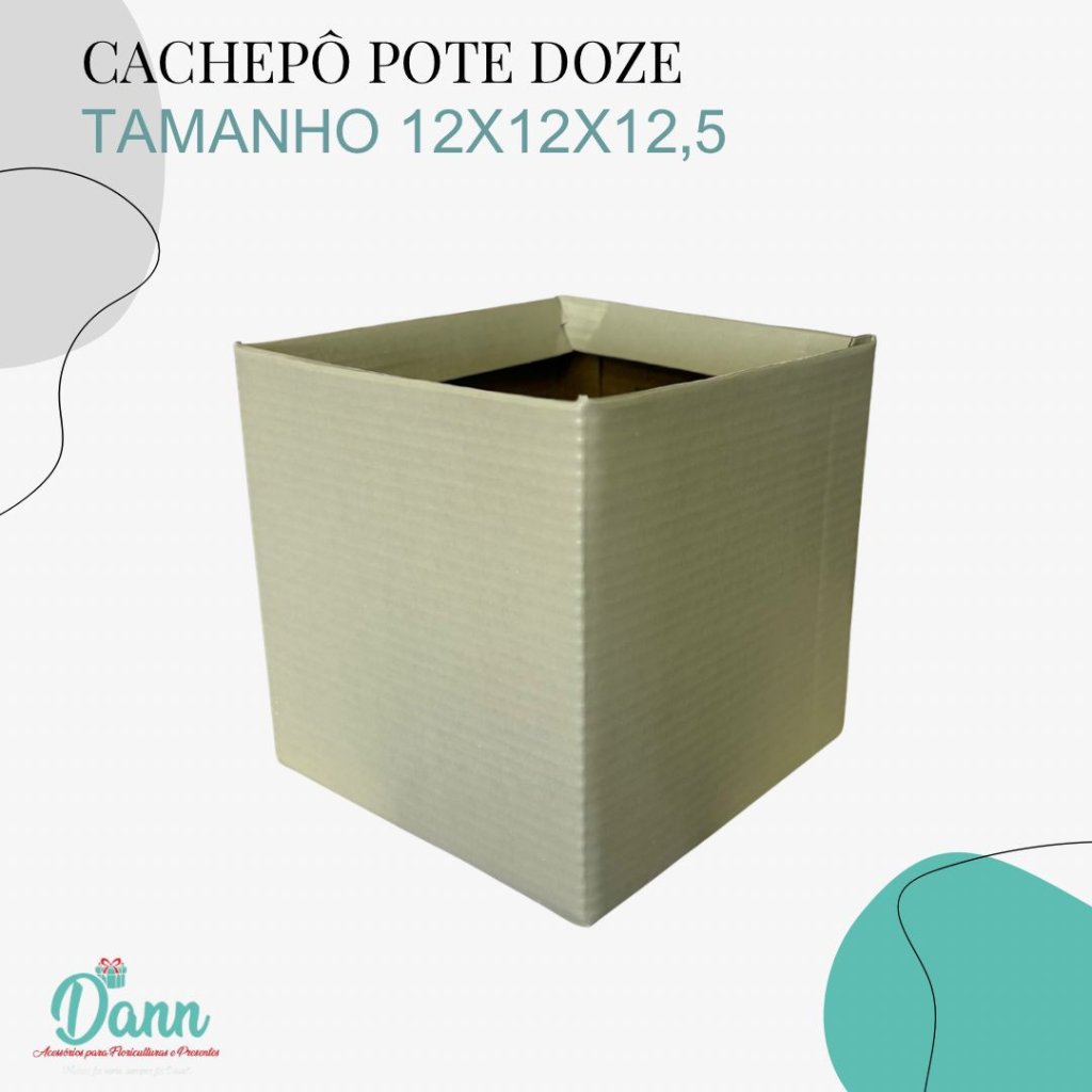 CACHEPO PAPER POTE 12 QUAD OFF WHITE C/10 REF 3291