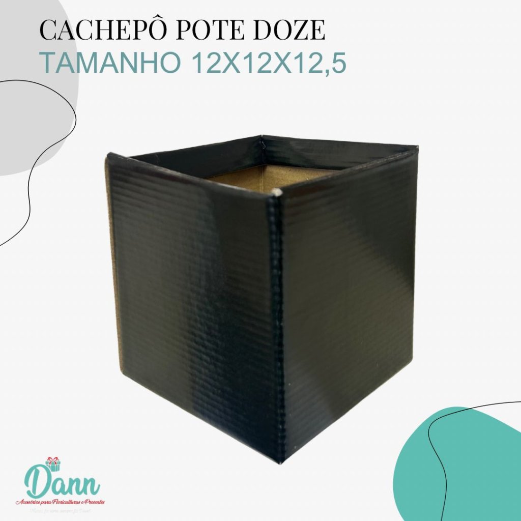 CACHEPO PAPER POTE 12 PRETO QUAD C/10 REF 1546