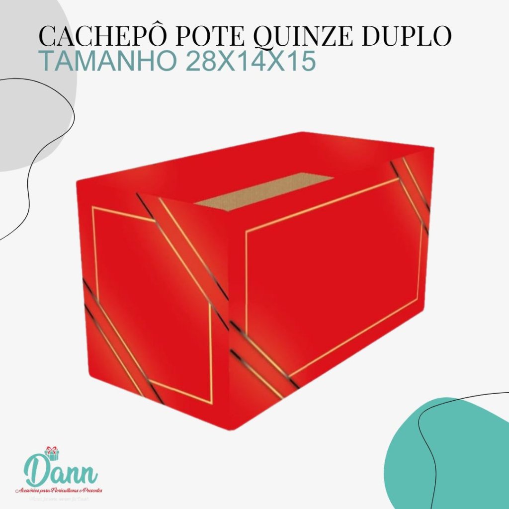 CACHEPO PAPER DUPLO POTE 15 DANILO VERMELHO REF 3553