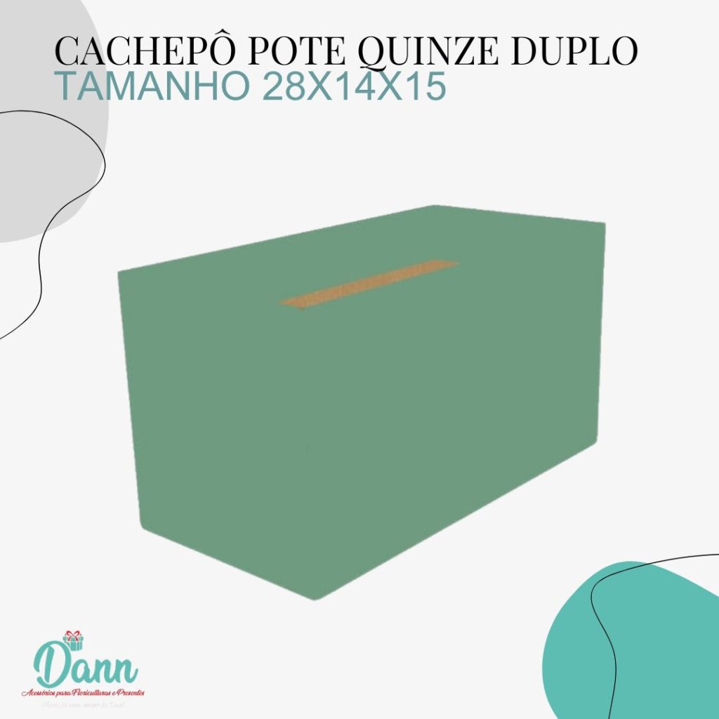 CACHEPO PAPER DUPLO POTE 15 VERDE OLIVA REF 3551