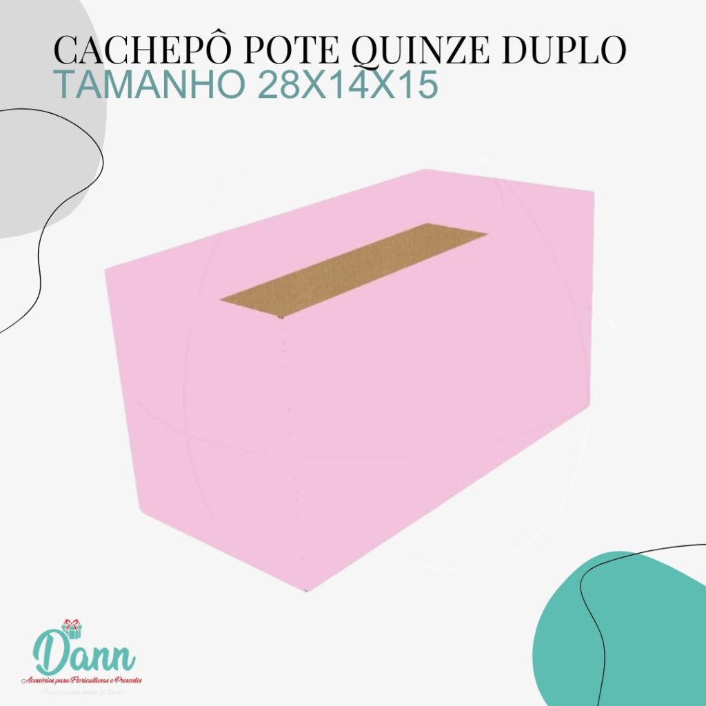 CACHEPO PAPER DUPLO POTE 15 ROSA LIRIS REF 3554