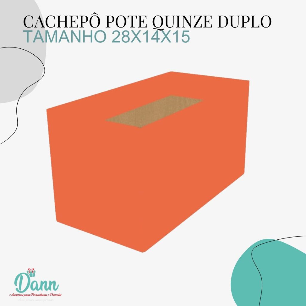 CACHEPO PAPER DUPLO POTE 15 TELHA REF 3550