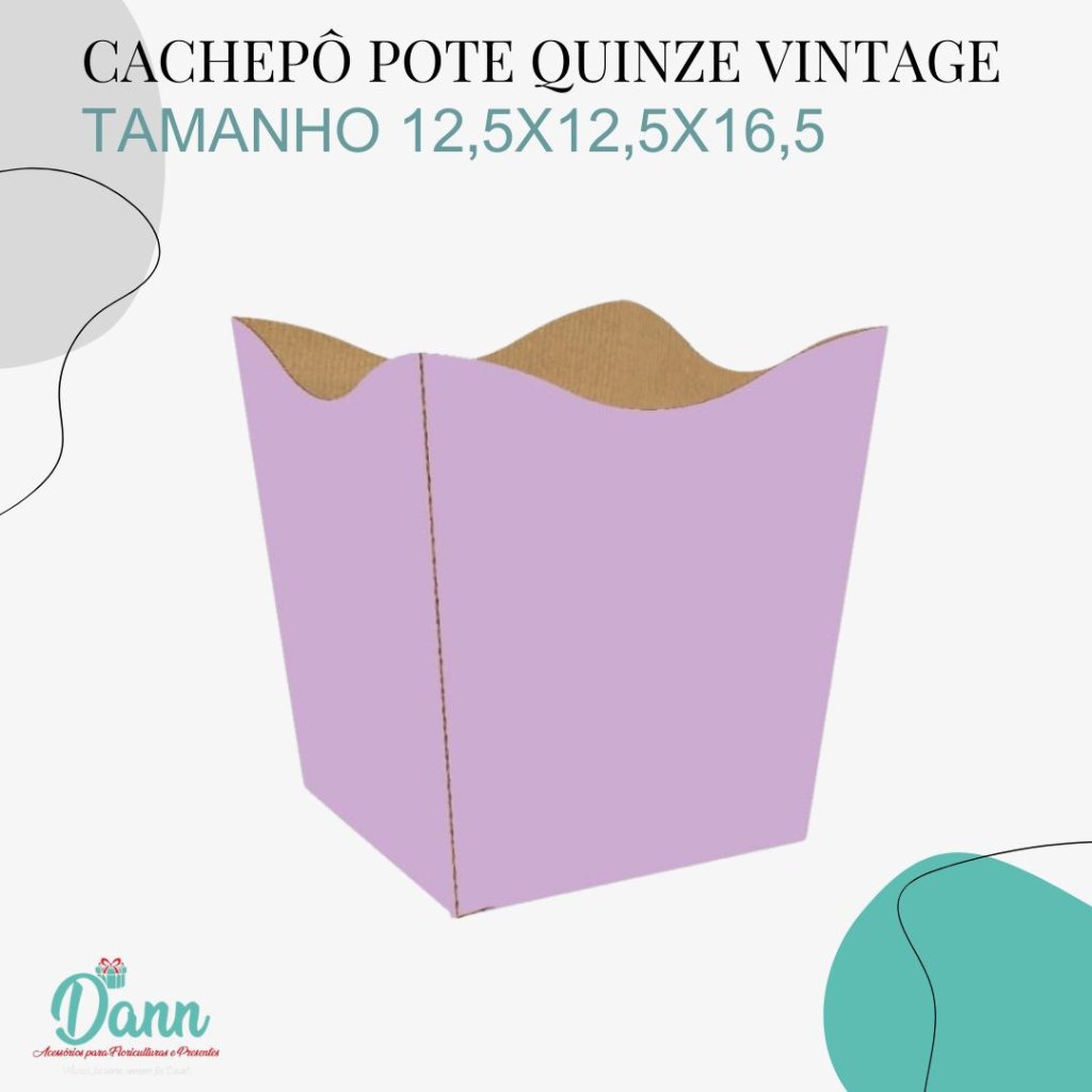 CACHEPO PAPER VINTAGE POTE 15 LAVANDA C/10 REF 3567