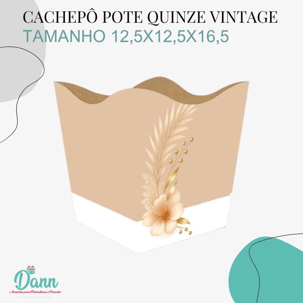 CACHEPO PAPER VINTAGE POTE 15 MADALENA C/10 REF 3568