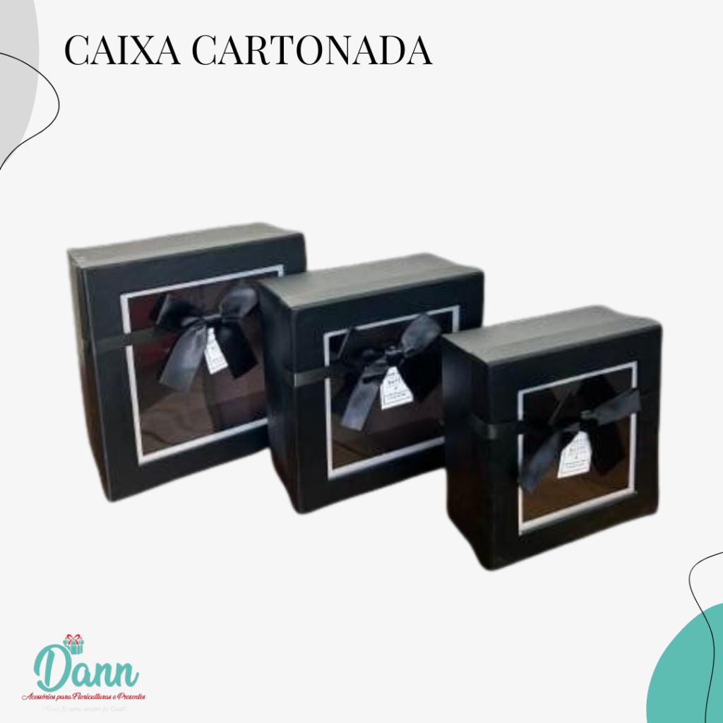 BOX QUADRADA KIT C/3 PRETO COM VISOR REF 3543