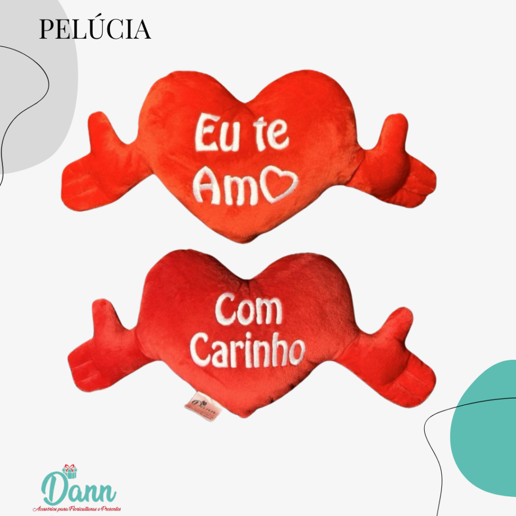 ALMOFADA CORACAO 2 SALTIN COM MAO REF 2155 35X14