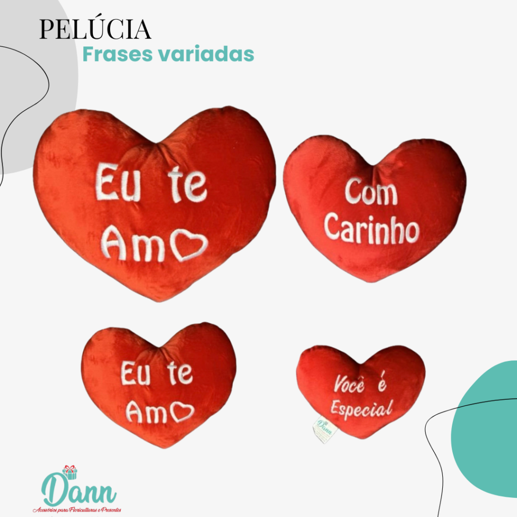 PELUCIA TECIDO SALTIN CORACAO NOVIDADE( MARCA DANN)  VARIADOS