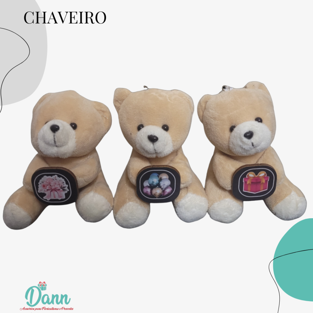 CHAVEIRO PELUCIA PLACA PRESENTES REF 883