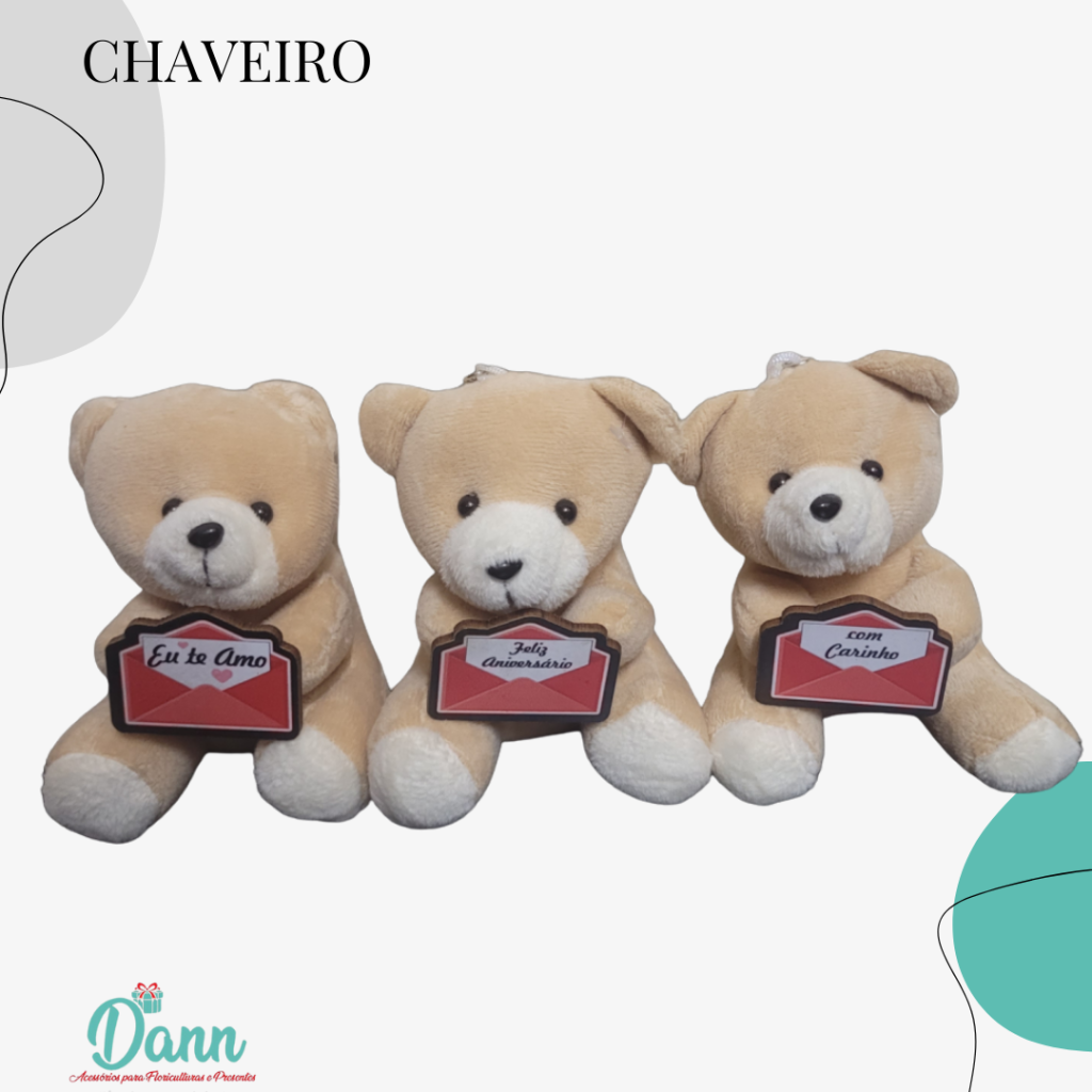 CHAVEIRO PELUCIA PLACA (CARTA)REF 883