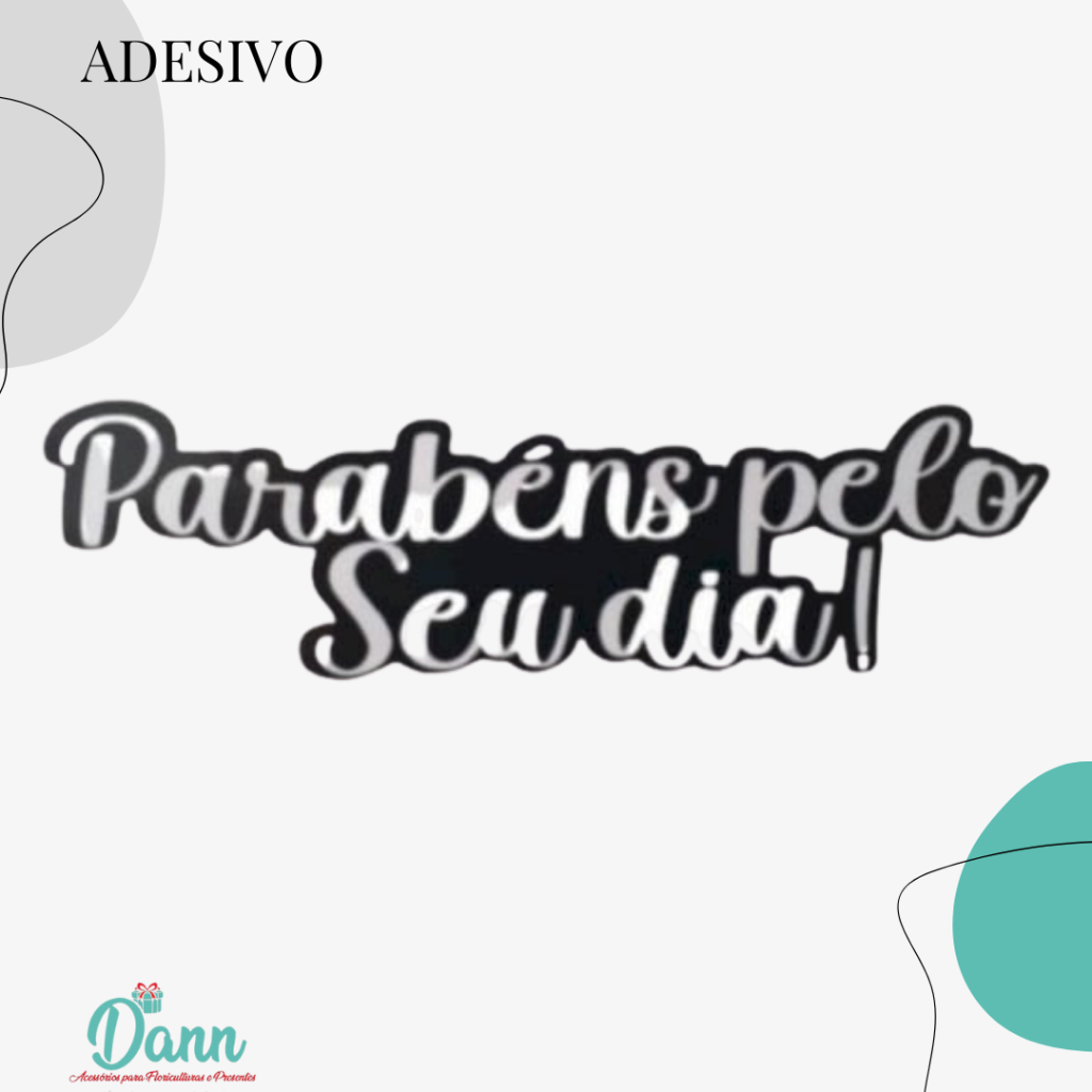  ADESIVO PARABENS PELO