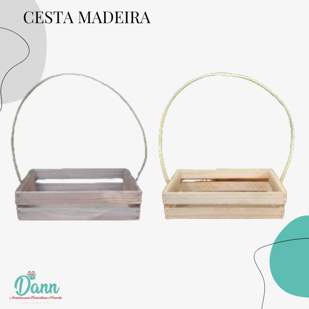  CESTA MADEIRA REF 596 TAMANHO 30X13