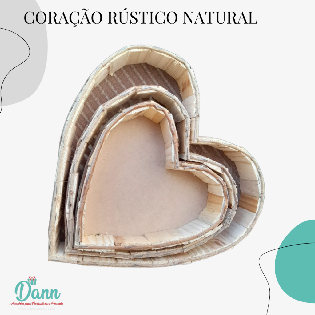  CORAÇÃO RUSTICO NATURAL