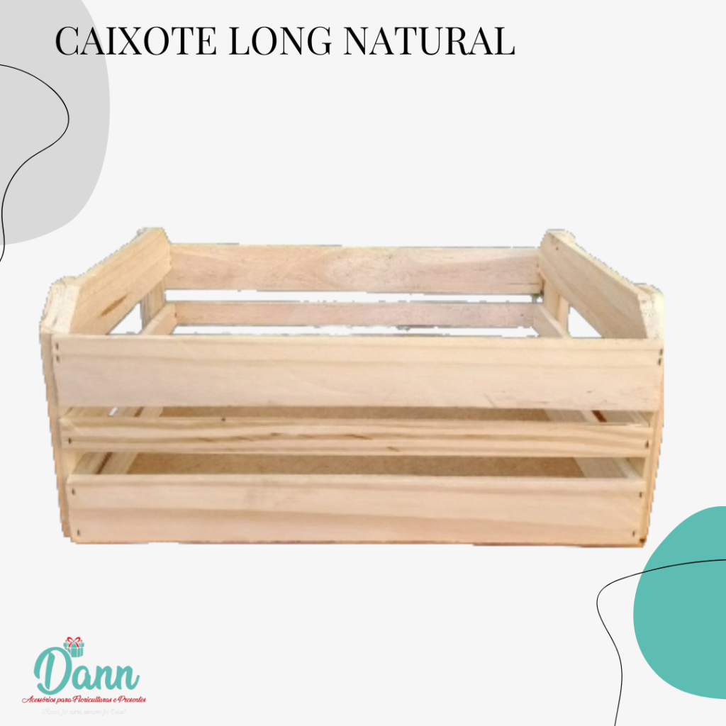  CAIXOTE LONG NATURAL REF 573 TAMANHO 40X23X11