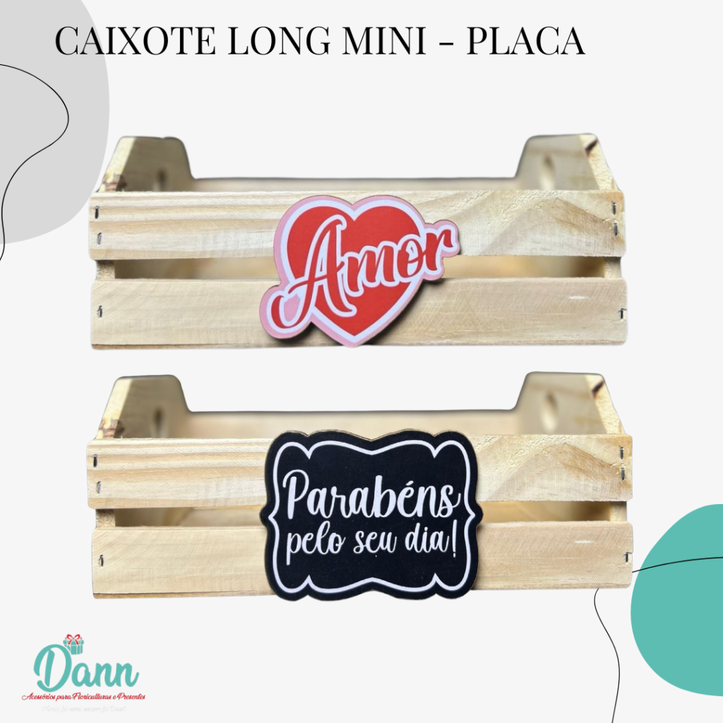 CAIXOTE LONG MINI REF 1394  TAMANHO 30X13