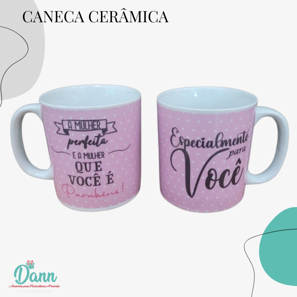 CANECA CERÂMICA REF D40 320ML