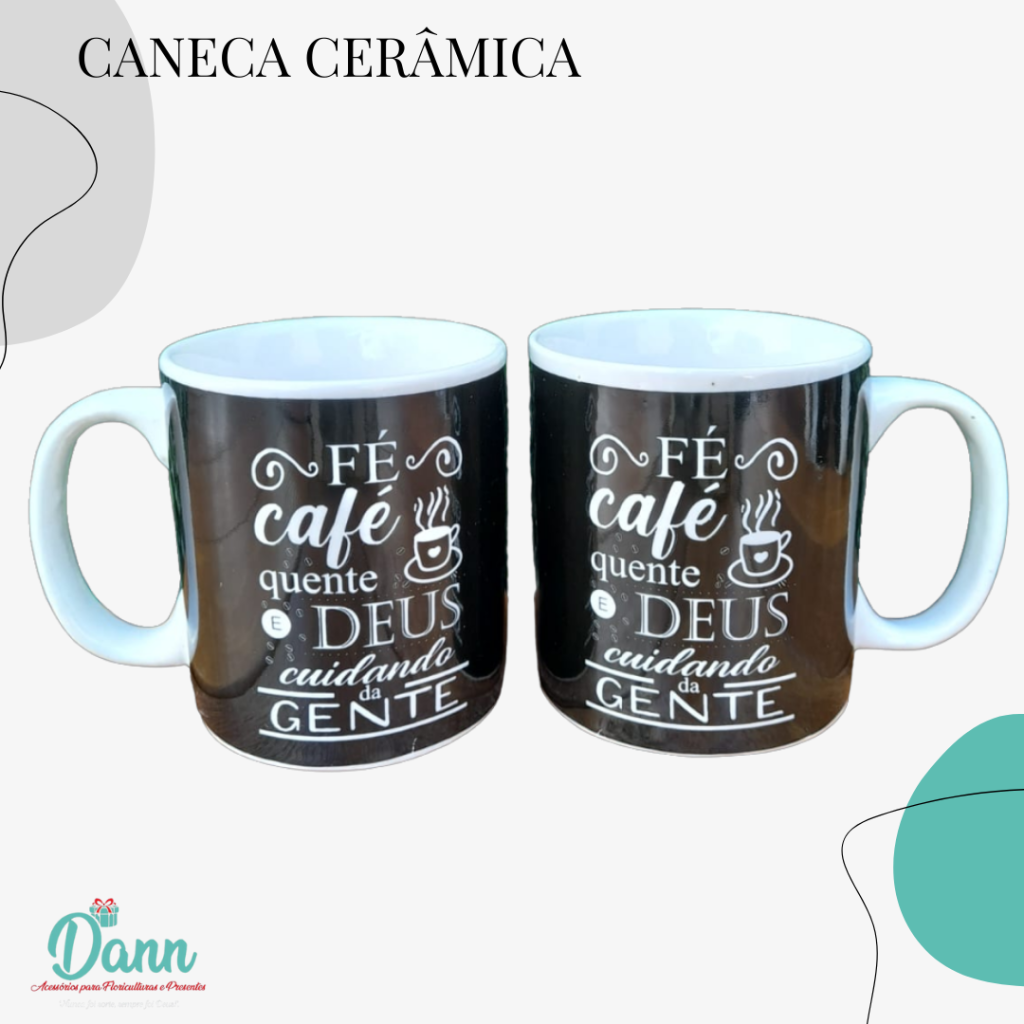 CANECA CERÂMICA REF D7 320ML