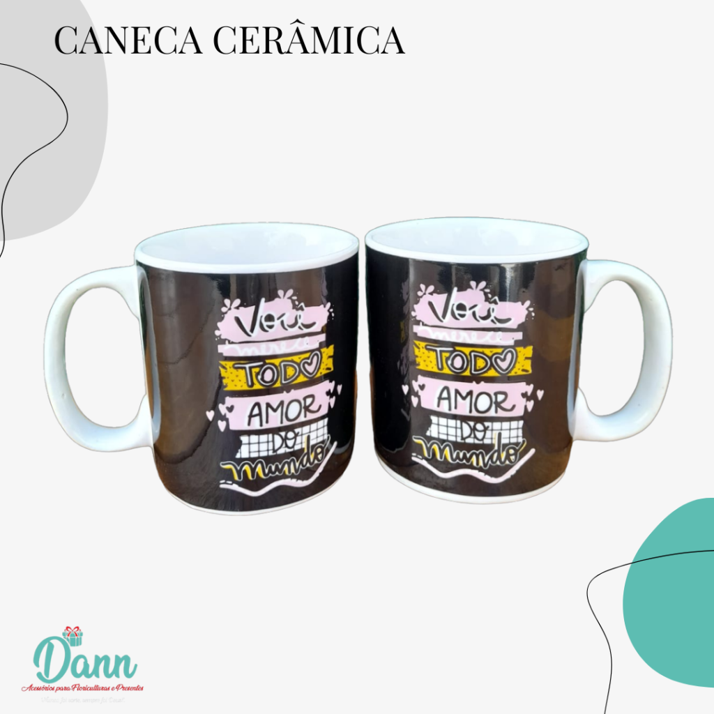 CANECA CERÂMICA REF D19 320ML