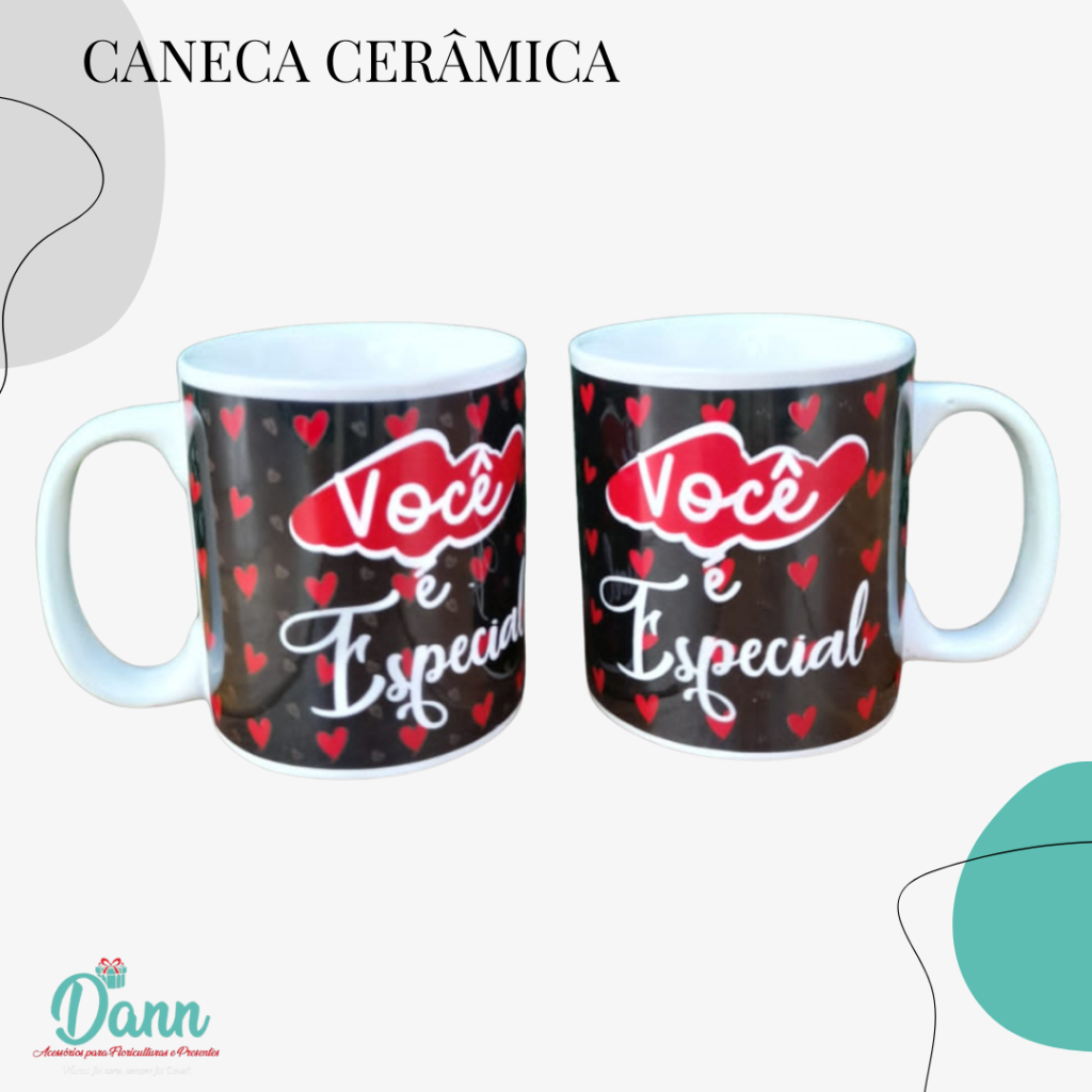 CANECA CERÂMICA REF D10 320ML
