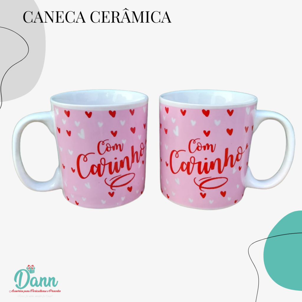 CANECA CERÂMICA REF D18 320ML