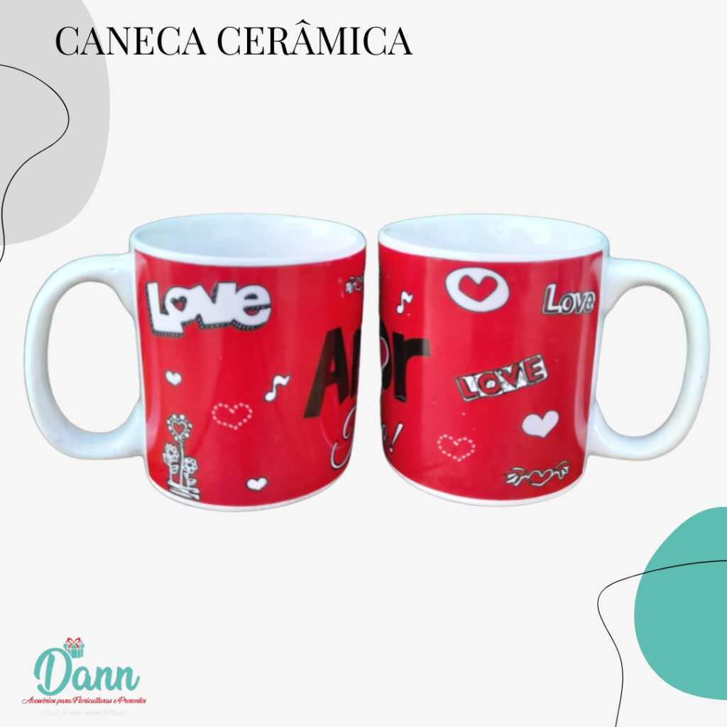 CANECA CERÂMICA REF D8 320ML