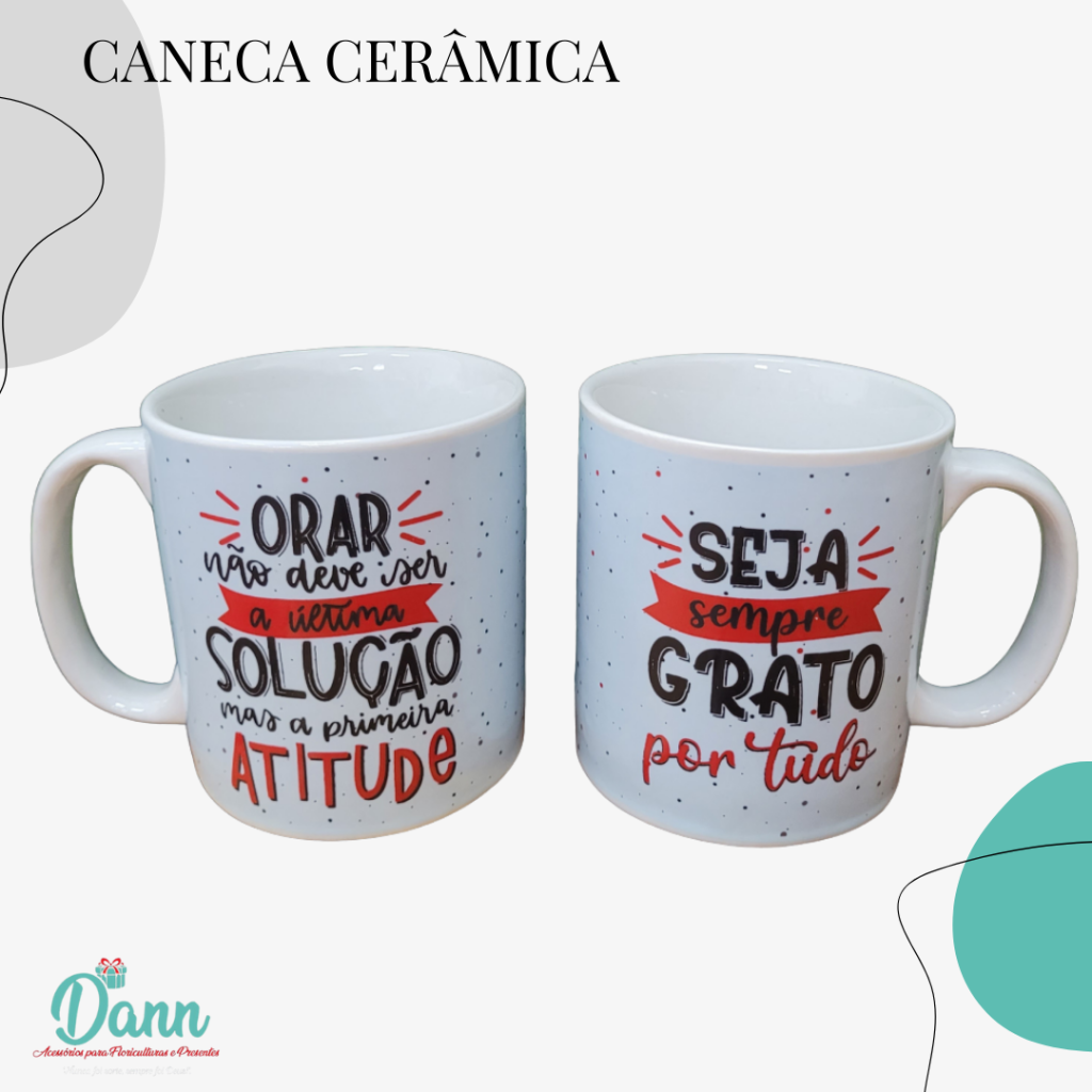 CANECA CERÂMICA REF D35 320ML