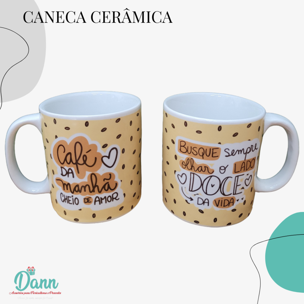 CANECA CERÂMICA REF D34 320ML