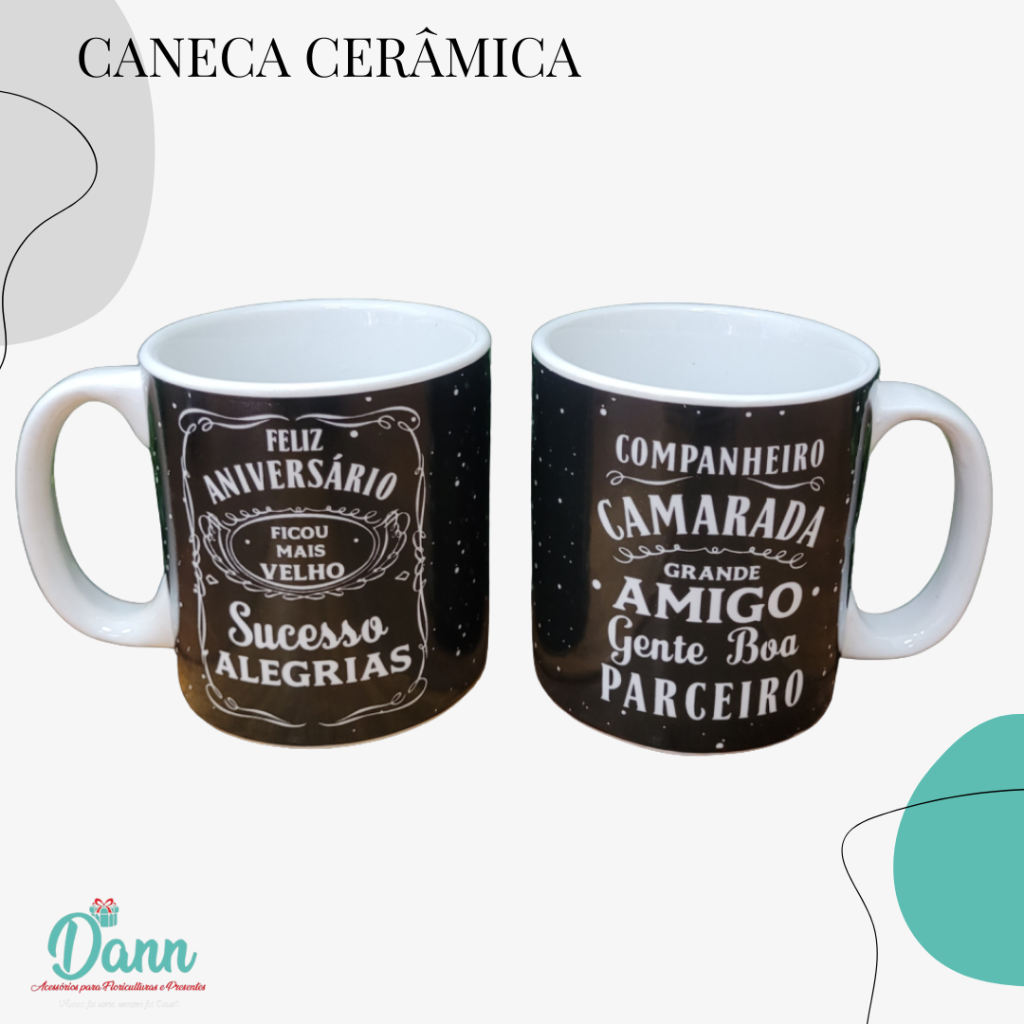 CANECA CERÂMICA REF D36 320ML