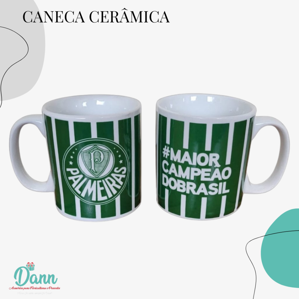 CANECA CERÂMICA REF 271 PALMEIRAS 320ML