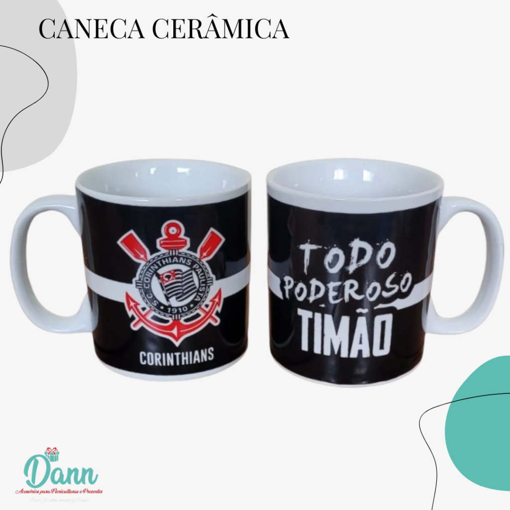 CANECA CERÂMICA REF 271 TIMÃO 320ML