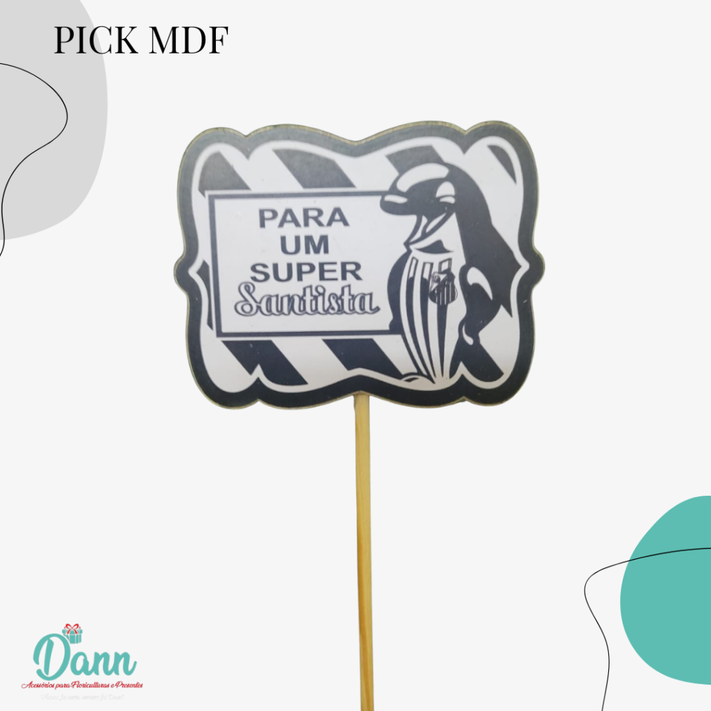 PACOTE C/10 PICK MDF REF 784-27 SANTOS