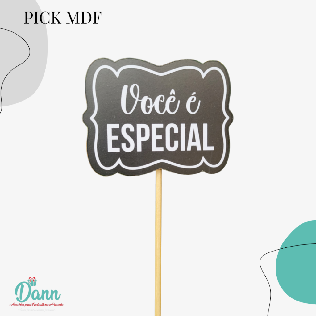 PACOTE C/10 PICK MDF VOCÊ É ESPECIAL 784-13