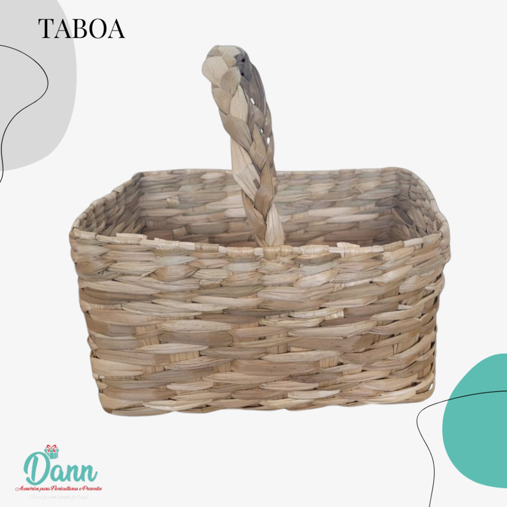 TABOA CESTO  RETANGULAR M 33X21X19 ALÇA TRANSVERSAL REF 2500