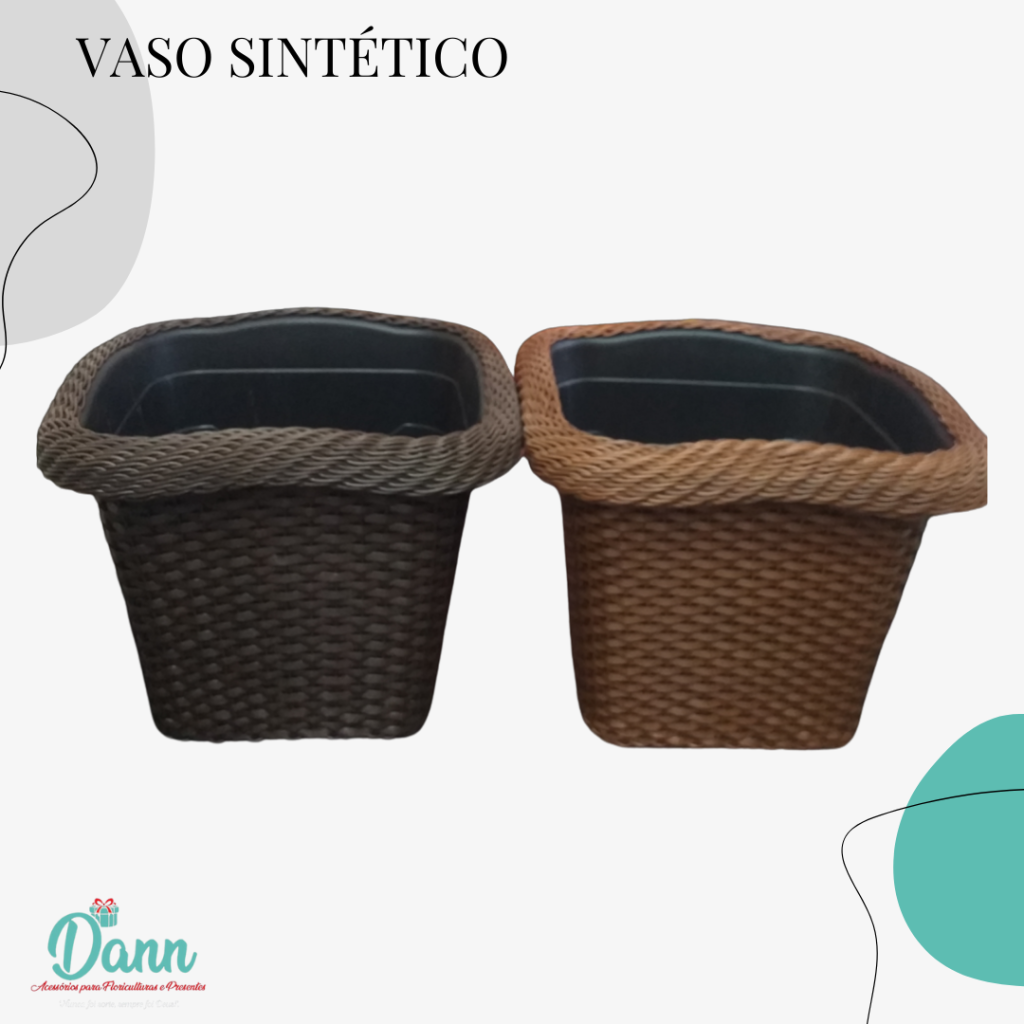 VASO SINTETICO QUADRADO G REF 2204 TAMANHO  46X46X41