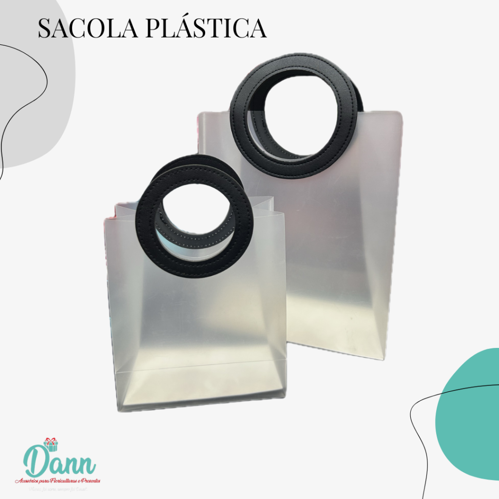 SACOLA FOSCA C/5 PRETO