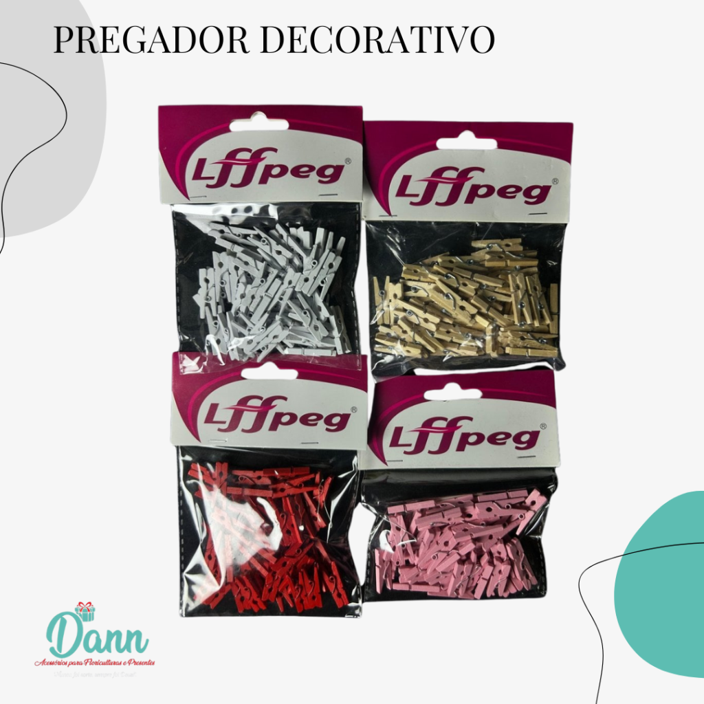 PREGADOR DECORATIVO   PACOTE 50 UNIDADES REF 1299