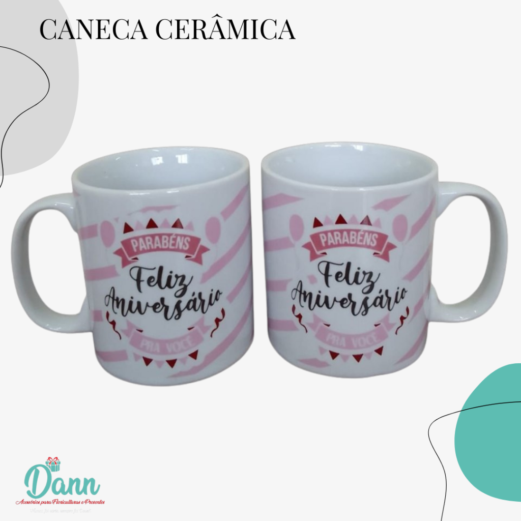 CANECA DE CERÂMICA REF D65  320 ML