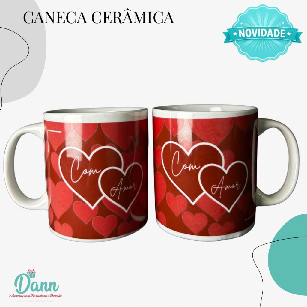 CANECA CERÂMICA REF D88 320ML